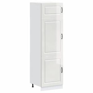 vidaXL Kitchen Cupboard "Kalmar" High Gloss White Engineered Wood