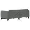 vidaXL Daybed with Trundle without Mattress Dark Grey 90x190 cm