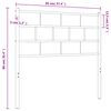 vidaXL Metal Replace Headboard White 90 cm