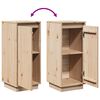 vidaXL Sideboards 2 pcs 31.5x34x75 cm Solid Wood Pine