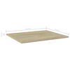 vidaXL Bookshelf Boards 4 pcs Sonoma Oak 60x50x1.5 cm Engineered Wood