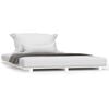 vidaXL Bed Frame without Mattress White 135x190 cm Double Solid Wood Pine