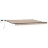 vidaXL Retractable Awning Beige 400 x 300 cm Fabric and Aluminium