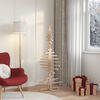 vidaXL Wooden Christmas Tree for Decoration 150 cm Solid Wood Pine