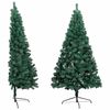 vidaXL Artificial Half Pre-lit Christmas Tree with Ball Set Green 180 cm