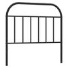 vidaXL Metal Headboard Black 107 cm