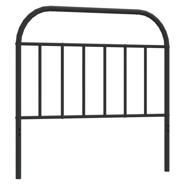 vidaXL Metal Headboard Black 107 cm