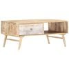 vidaXL Coffee Table | Brown | Solid Mango Wood | 88cm | Storage | Vintage Style
