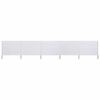 vidaXL 5-panel Wind Screen Fabric 600x80 cm Sand White