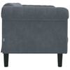 vidaXL Sofa 2-Seater Dark Grey Velvet