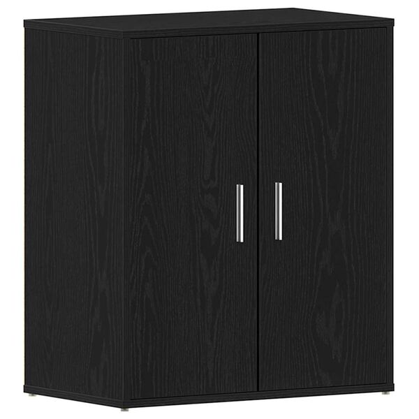 vidaXL Shoe Cabinets 2 pcs Black 31.5x35x70 cm Engineered Wood