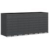 vidaXL Wheelie Bin Storage for 4 Bins Anthracite 272 x 77.5 x 121.5 cm