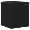 vidaXL Storage Bench Black Oak 42 x 42 x 45 cm Engineered Wood