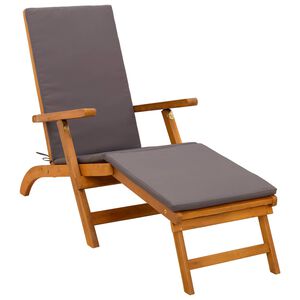 vidaXL Reclining and Folding Sunlounger 55 x 146 x 91 cm