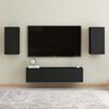 vidaXL TV Cabinet Black 30.5x30x60 cm Engineered Wood