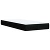 vidaXL Box Spring Bed with Mattress Black King Single Fabric