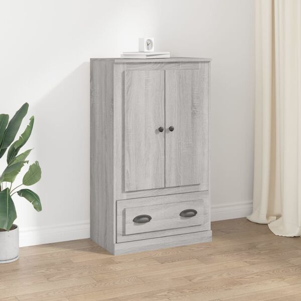 vidaXL Highboard Grey Sonoma 60x35.5x103.5 cm Engineered Wood