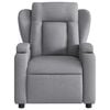 vidaXL Massage Recliner Chair Light Grey Fabric