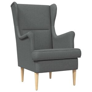 vidaXL Armchair Dark Grey Fabric