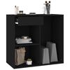 vidaXL Cosmetic Cabinet Black 80x40x75 cm Engineered Wood