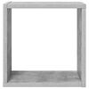 vidaXL Wall Cube Shelves 4 pcs Concrete Grey 30x15x30 cm