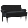 vidaXL Loveseat with Button Tufted Black 120 x 66 x 78 cm Velvet