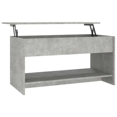 vidaXL Coffee Table Concrete Grey 102x50x52,5 cm Engineered Wood