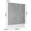 vidaXL Dishwasher Panel Lyon Concrete Grey 59.5x3x67 cm Engineered Wood