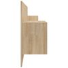 vidaXL Bed Headboard with Cabinets Sonoma Oak Engineered Wood