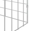 vidaXL Rabbit Cage Silver 200 x 78 x 78 cm Galvanised Steel