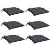 vidaXL Chair Cushions 6 pcs Anthracite 50x50x7 cm Oxford Fabric