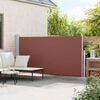 Patio Retractable Side Awning 160 x 300 cm Brown