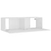 vidaXL 4 Piece TV Cabinet Set White Engineered Wood