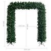 vidaXL Christmas Tree Arch with LEDs&Ball Set Green 240 cm
