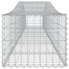 vidaXL Arched Gabion Baskets 10 pcs 400x50x40/60 cm Galvanised Iron