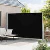 vidaXL Patio Retractable Side Awning 220x500 cm Black