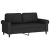 vidaXL 3 Piece Sofa Set with Pillows Black Velvet