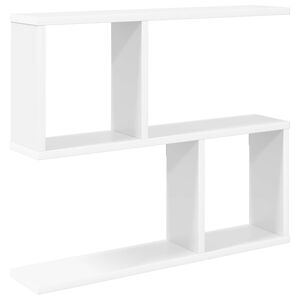 vidaXL Wall Shelf White 60 x 12 x 50.5 cm Engineered Wood