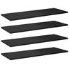 vidaXL Bookshelf Boards 8 pcs High Gloss Black 80x30x1,5 cm Engineered Wood