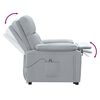 vidaXL Stand up Chair Light Grey Fabric