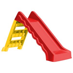 vidaXL Foldable Slide for Kids Indoor Outdoor Red and Yellow