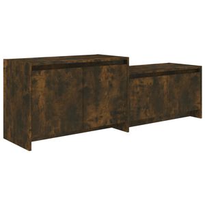 vidaXL Tv Cabinet | Smoked Oak | Engineered Wood | Medium | Modular