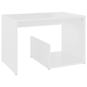vidaXL Side Table White 59x36x38 cm Engineered Wood