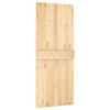 vidaXL Sliding Door with Hardware Set 85x210 cm Solid Wood Pine