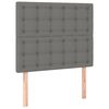 vidaXL LED Headboard Dark Grey 80 cm Fabric