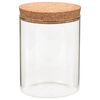 vidaXL Storage Glass Jars with Cork Lid 6 pcs 650 ml