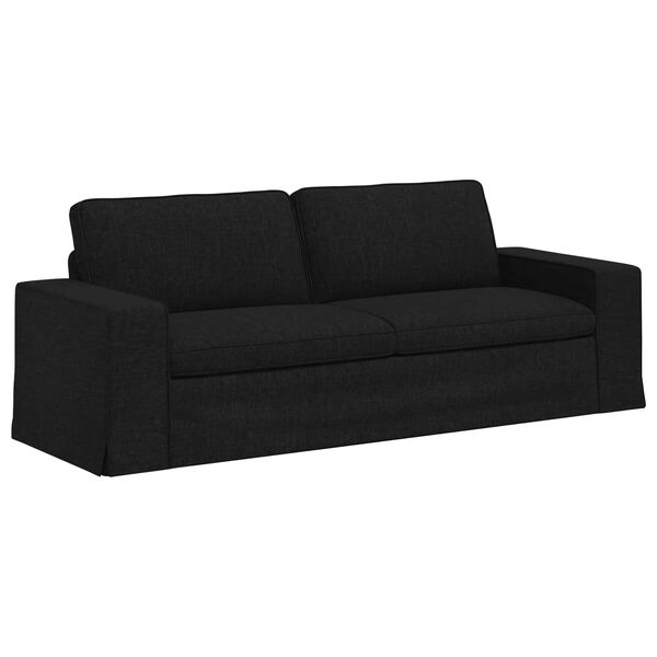 vidaXL Sofa Black 222 x 80 x 82 cm Fabric
