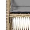 vidaXL Garden Chairs with Cushions 4 pcs Mix Beige Poly Rattan