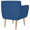 vidaXL Armchair Blue Fabric