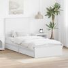vidaXL Storage Bed with Headboard White 90 x 190 cm Engineered Wood